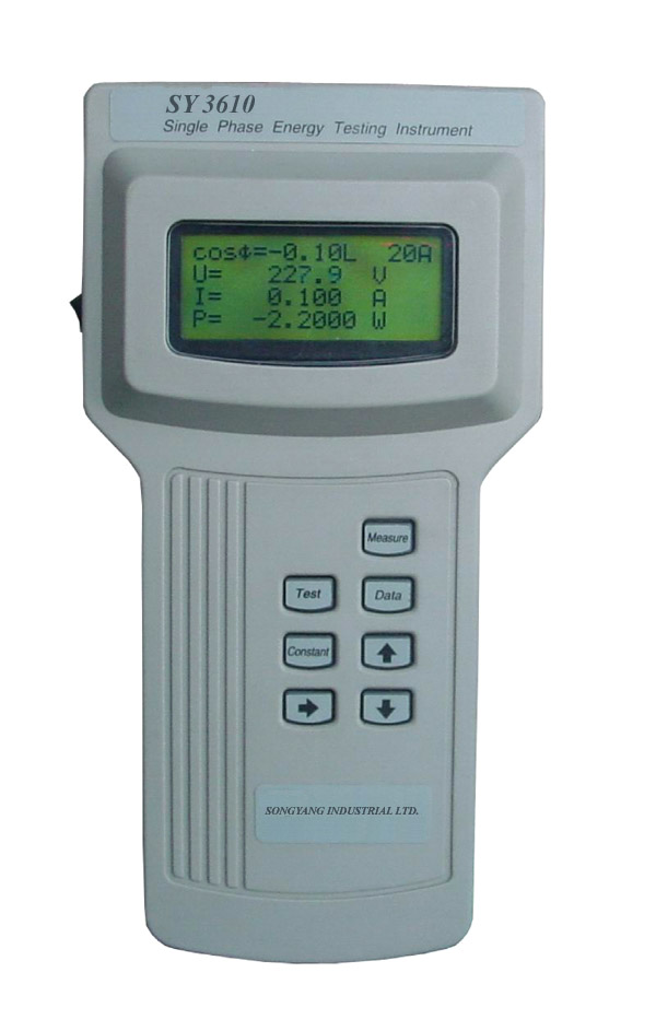  Handheld Single Phase Energy Test Set (Ordinateur de poche monophasé de l`énergie Test Set)