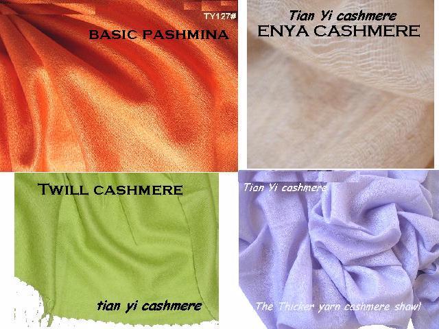  Pashmina Shawls - Pure Silk & Pure Cashmere Made (Echarpes Pashmina - Pur & Pure Soie Cashmere Made)