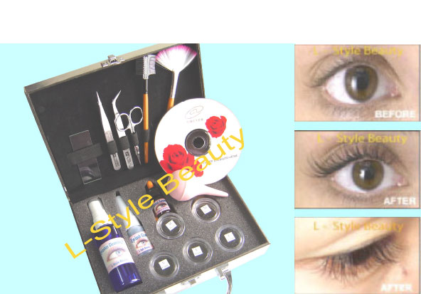 Eyelash Extensions Kit Plus VCD Training (Wimpern Extensions Kit Plus VCD Training)