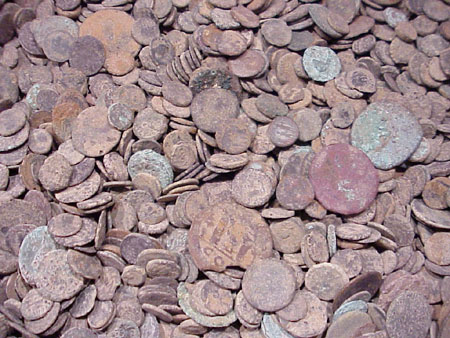  Ancient Uncleaned Coins, Greek, Roman, Byzantine, Islamic (Древние монеты неочищенную, греческой, римской, византийской, исламской)
