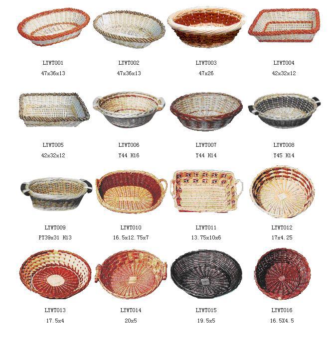  Wicker Trays (Wicker Plateaux)