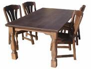  Solid Oak Table And Chairs (En chêne massif Table Et Chaises)