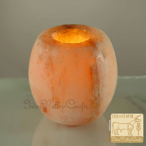  Apple Shape Salt Crystal Candle Holder (Apple Forme en cristal de sel Bougeoir)