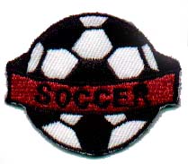  Embroidered Football Patch For Fashion Accessiores ( Embroidered Football Patch For Fashion Accessiores)
