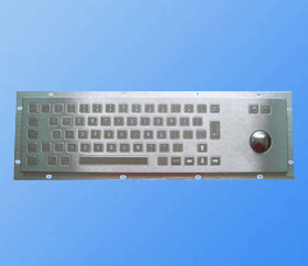  Metal (Stainless Steel) Kiosk Keyboard With Track Ball