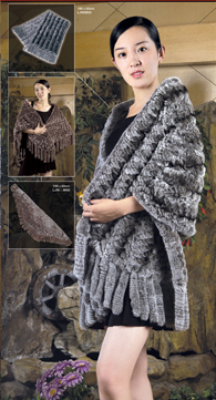  Knitted Fur Scarf (Трикотажное меховой шарф)