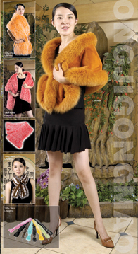  Rabbit Fur Skin Scarf ()