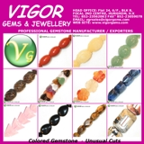  Oval Wave Semi-Precious Stones Beads (Ovale Wave pierres semi-précieuses perles)