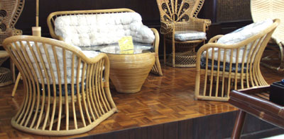  Rattan Furniture, Table, Chair (Meubles en rotin, table, chaise)