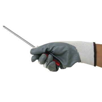  Nylon Knits With Nbr Latex Coated Glove