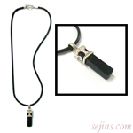  Tourmaline Silver Necklace (Tourmaline collier en argent)