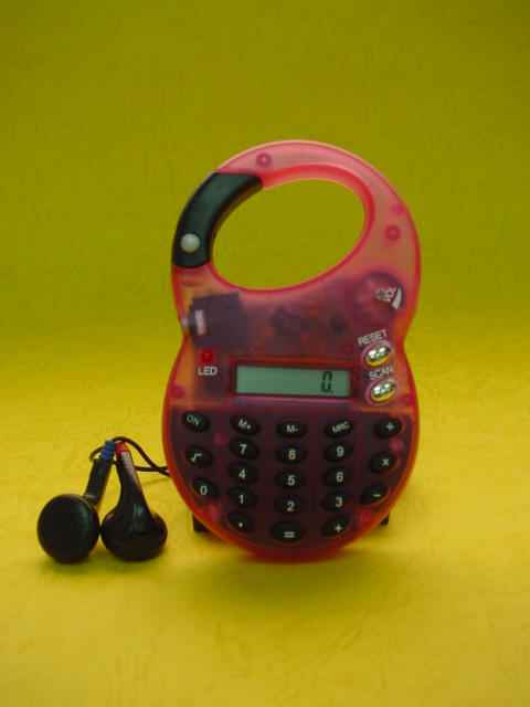  Carabiner Calculator With FM Radio (Calculatrice mousqueton avec radio FM)