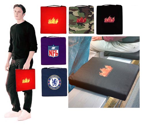 Rechargeable Battery Heated Stadium Seat Cushion / Warmer