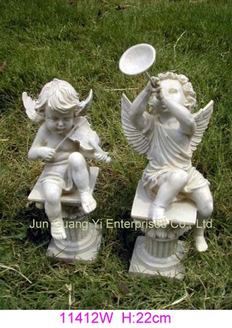  Polyresin Cherubs 2 Pcs / Set