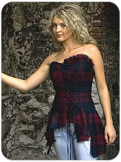  Wool Tartan Designer Corset ( Wool Tartan Designer Corset)