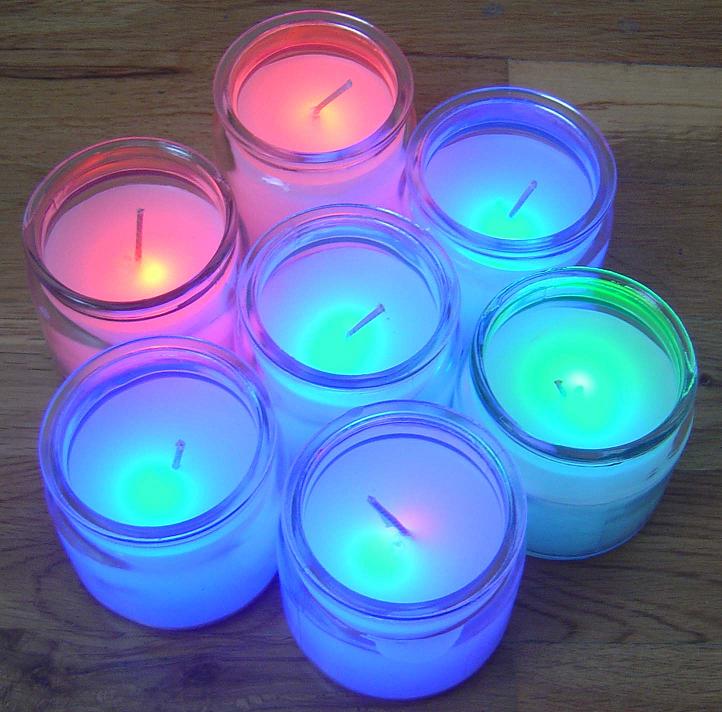  Glass LED Candle