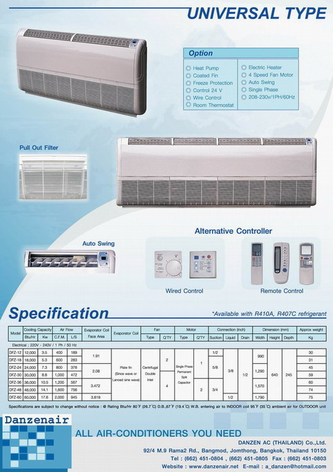  Universal Type Air Conditioner (Universal Type Climatiseur)