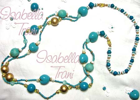  Izzy Turq Kukui Necklace