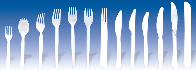  PET / PP / PS Forks, Spoons, Knives (PET / PP / PS fourchettes, cuillères et couteaux)