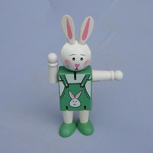  Easter Toy Wood Toy - Rabbit Puppet ( Easter Toy Wood Toy - Rabbit Puppet)