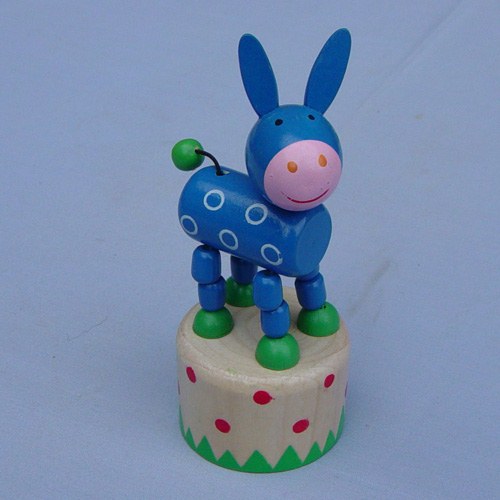  Wood Toy Animal Doll - Push Donkey ( Wood Toy Animal Doll - Push Donkey)