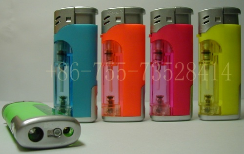  Electronic Gas Lighters With LED Lamp