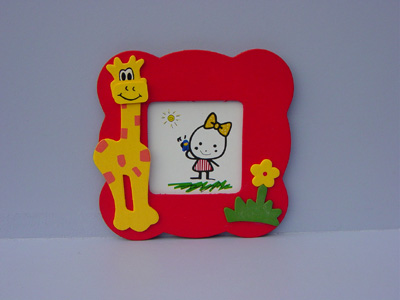  Kids Photo Frame Premium - Giraffe And Flower ( Kids Photo Frame Premium - Giraffe And Flower)