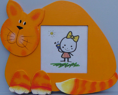  Kids Photo Frame Premium - Cat Shape (Kids Cadre photo Premium - N Shape)