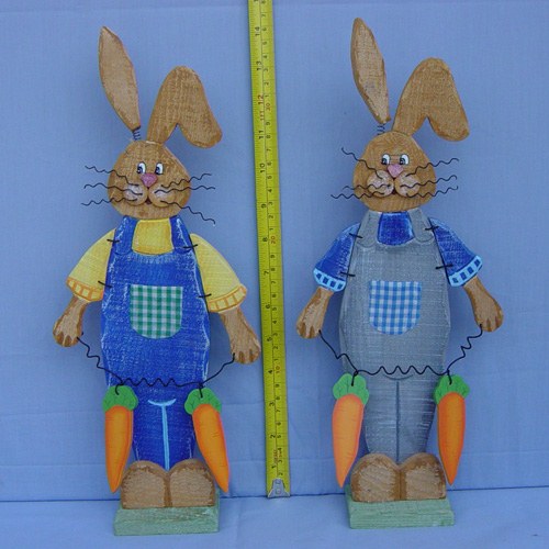  Easter Rabbits - Wood Ornaments ( Easter Rabbits - Wood Ornaments)