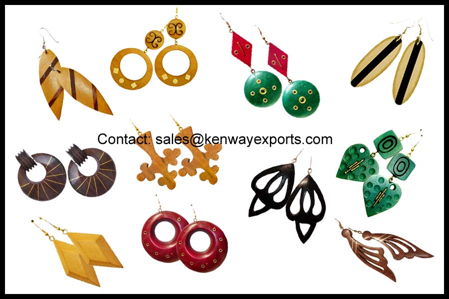  Exotic Range Of Wooden Earrings (Range Of bois exotiques Boucles d`oreilles)