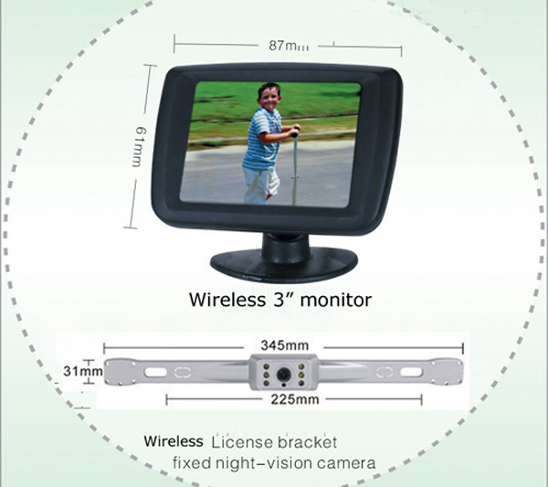  Wireless Rear View Camera With LCD Monitor (Беспроводные камеры заднего вида с ЖК-монитор)