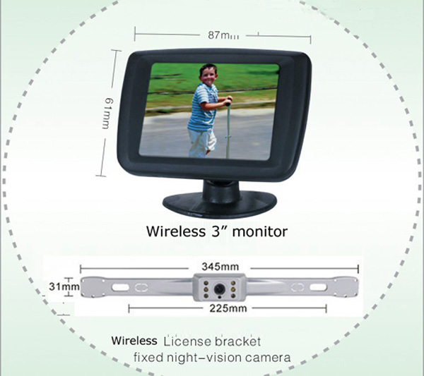  Wireless Rear View Camera With LCD Monitor ( Wireless Rear View Camera With LCD Monitor)
