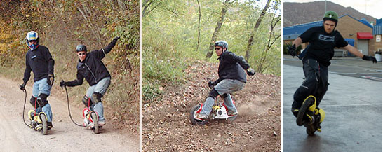  Fire Wheel Motorized Skateboard, Bushpig Gas Scooter (Fire Wheel motorisé Skateboard, Potamochère Gas Scooter)