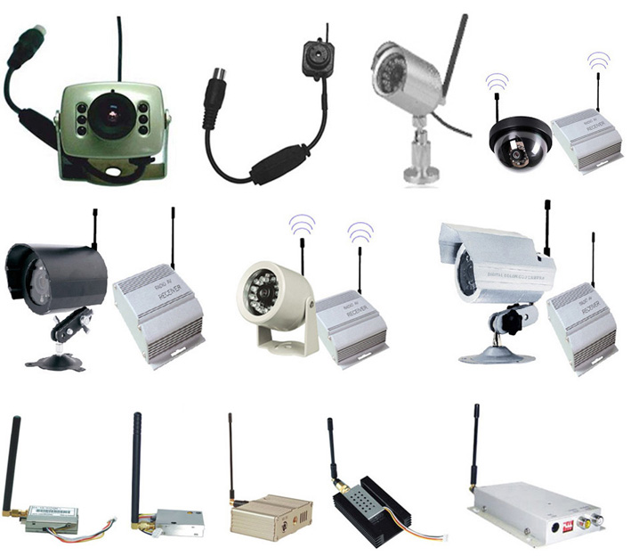  Wireless Camera, Wireless Emitter & Receiver
