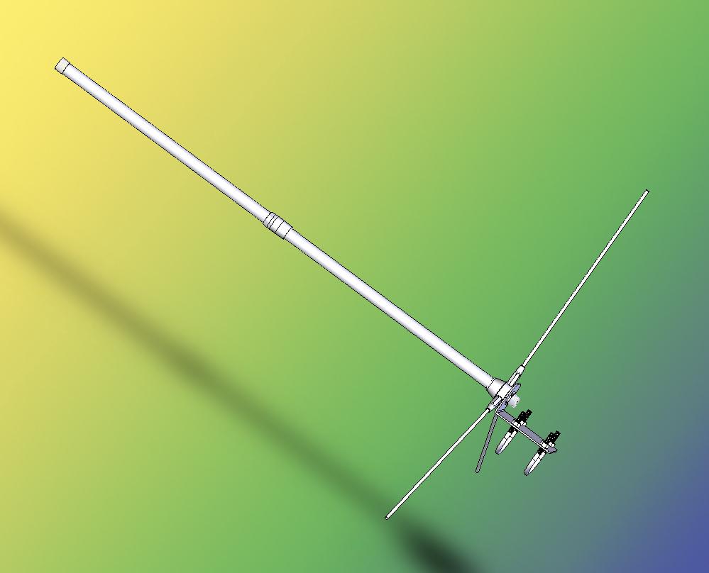  254 / 380 MHz Long Distance Base Station Antenna (254 / 380 MHz sur de longues distances borne d`antenne)