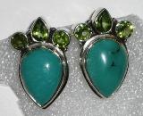  Sterling Silver Jewellery Studded With Semi Precious Stones (Sterling Silver Jewellery parsemé de pierres semi-précieuses)