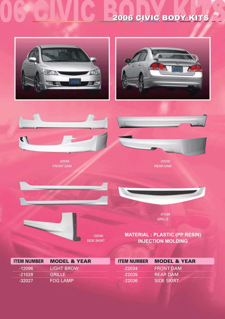  2006 Honda Civic Body Kit (2006 Honda Civic комплекта кузова)