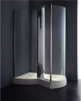 Excellent Quality of Walk In Shower Cubicle with Shower Massage Column (Excellente qualité de marche en cabine de douche avec massage douche Colonne)