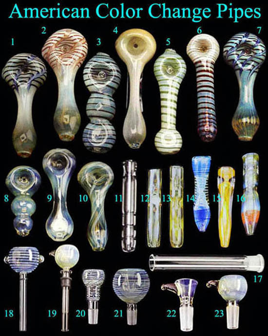 American Love Color Change Glass Pipes (American Love Color Change Glass American Love Color Change Glass Pipes (American Love Color Change Glass