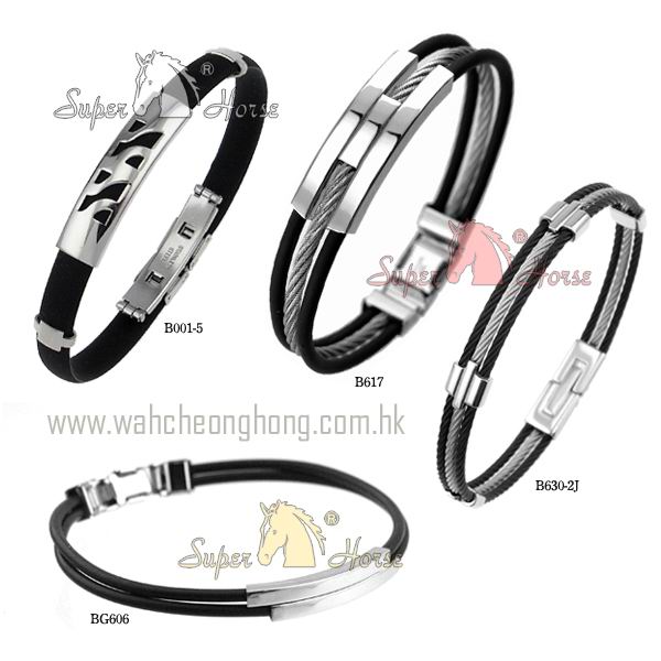  Stainless Steel Bangles With Rubber ( Stainless Steel Bangles With Rubber)