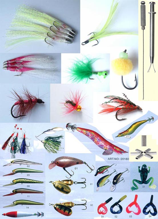  Fishing Lures And Fly Fishing Hooks (Рыбалка манит и Fly рыболовные крючки)