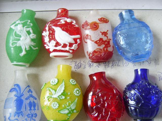  Peking Glass Snuff Bottles