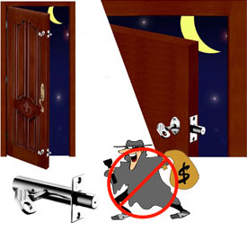  Indoor Security Door Bolt (Крытый безопасности засова)