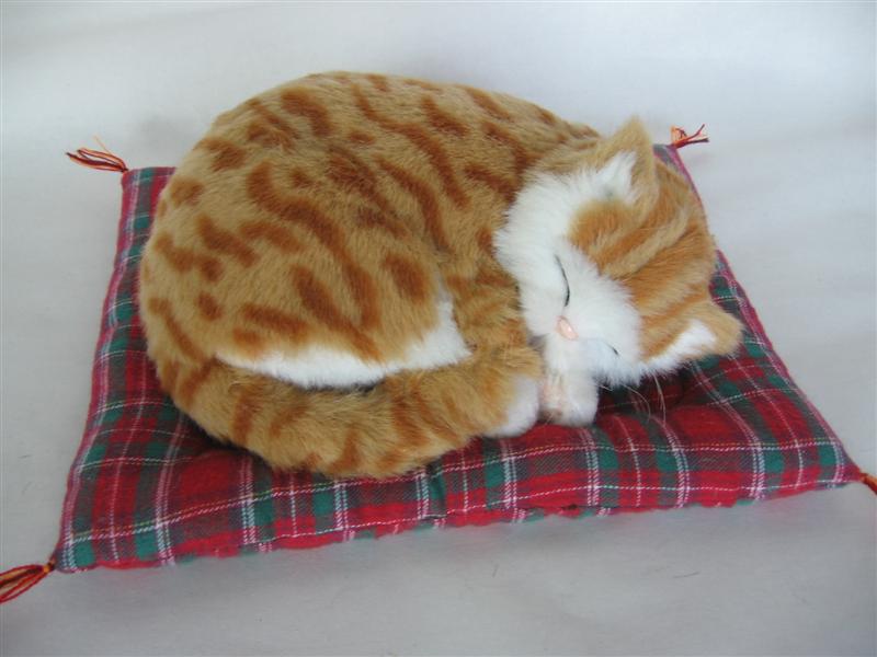  Saving Box Sleeping Cat Made With Rabbit Fur (Saving Box Sleeping Cat fourrure de lapin)