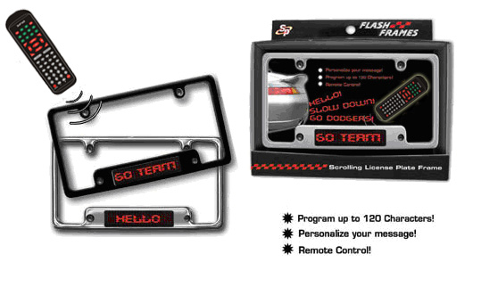  LED Car License Plate Flash Frame (Светодиодные автомобиля License Plate Frame Flash)