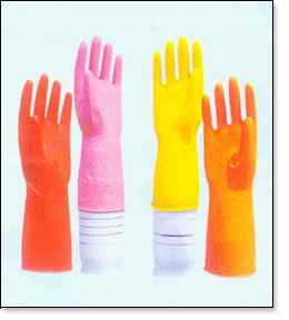  Flocklined Latex Household Gloves