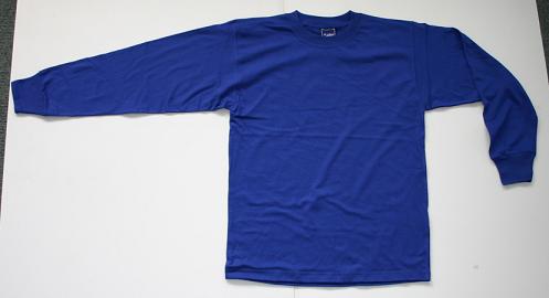  Plain Blank Royal Blue L/S T-shirts (Plain Blank Royal Blue L / S T-Shirts)