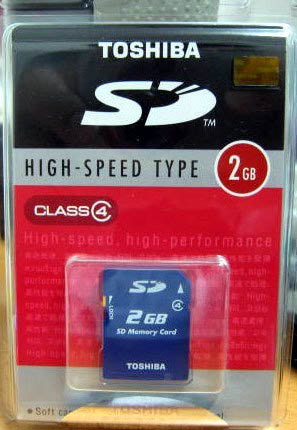  Toshiba SD Card 1gb / 2gb / 4gb Class2 (Original Only) (Toshiba Carte SD de 1 Go / 2 Go / 4 Go de classe 2 (original seulement))