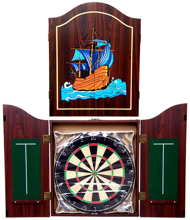  Bristle Dartboard With MDF Wooden Cabinet (Jeu de fléchettes se hérissent de MDF coffret en bois)