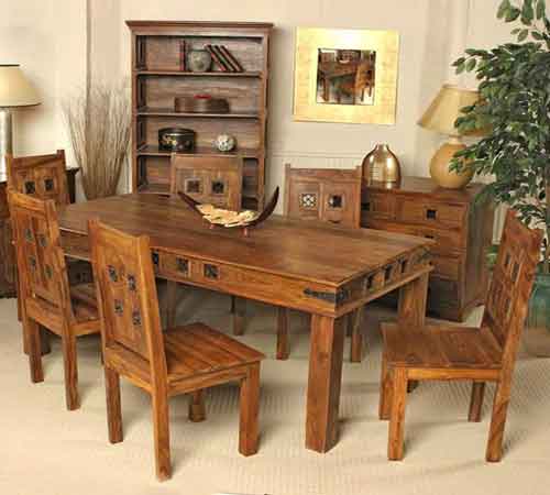  Wooden Dining Table Chairs Set (Holz-Esstisch Stühle Set)